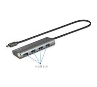 Renkforce RF-6690354 Hub RF-ACHB-350 1+3 ports USB 3.1 Aluminium S...