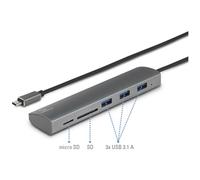 Renkforce RF-6700430 USB hub 3 ports USB 3.2 1st Gen USB C connect...