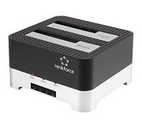 Renkforce RF-DOCKING-02 USB 3.2 Gen 1 (USB 3.0) SATA 6 Gb/s 2 Port Hard Drive Copier Station 2.5 Inch 3.5 Inch with Clo