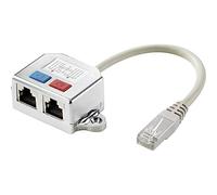 Renkforce RJ45 Network T-Adapter CAT 6 [2x RJ45 Socket - 1x RJ45 Plug] 15.00 cm Metal