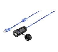 Renkforce USB 2.0 Cable [1x USB 2.0 Female A - 1x USB 2.0 Female A] with Protective Cap