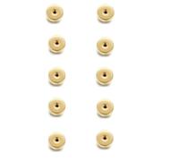 Renkovte Flat Screw Backs Replacement for Stud Earrings,10Pcs Stainess Steel Flatbacks for Ear Piercing,Security Screw Backs to Prevent Missing Earrings (Gold)