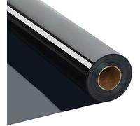 RENLITONG Black HTV Iron on Vinyl 12Inch by 20ft Roll HTV Heat Transfer Vinyl for T-Shirt HTV Vinyl Rolls for All Cutter Machine - Easy to Cut & Weed for Heat Vinyl Design