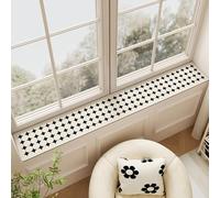 RENLXFI Balconies Window Sill Pad, Adjustable Diatomaceous Earth Waterproof Matt for Bay Window Sill/Ledge/Bench/Table, Washable Window Seat Cover(B,120x20cm/47.2x7.9in)