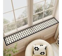 RENLXFI Balconies Window Sill Pad, Adjustable Diatomaceous Earth Waterproof Matt for Bay Window Sill/Ledge/Bench/Table, Washable Window Seat Cover(A,110x20cm/43.3x7.9in)