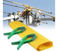 RENLXFI Commercial Electrical Insulated Blanket, Eva Distribution Room Insulating Blanket with 2 Insulation Clip, Yellow Electric Shock Protection Mat Welding Blanket(0.4KV - 1x1.5m(3.3x4.9ft))