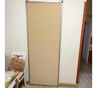 RENLXFI Concertina Door Customizable Blackout Folding Door, Honeycomb Retractable Sliding Accordion Doors with Aluminum Frame, Trackless Invisible Interior Room Divider Gate(WxH 75x180cm/29.5x71in)