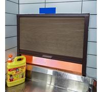 RENLXFI Concertina Door Kitchen Pass Through Serving Window Door, Retractable Cellular Folding Door with Handle for Camper/Hotel/Dining Room, Insulation of Oil Smoke(WxH 135x100cm/53.1x39.4in)