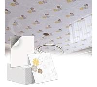 RENLXFI Decorative Ceiling Tiles Peel and Stick with Flower Pattern