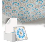 RENLXFI Decorative Ceiling Tiles Peel and Stick with Flower Pattern