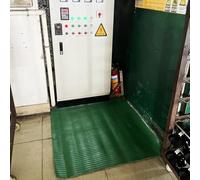 RENLXFI Distribution Room Insulating Switchboard Mat, 6KV High Voltage Electrical Safety Rubber Mat For Commercial Work Spaces, Anti-Electrocution(Green,L 5.2m/17.1ft)