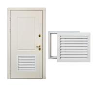 RENLXFI Door Ventilation Grill 2 Sided, Decorative Hvac Interior Return Air Wall Louver Vent Covers for Kitchen Factory Bathroom, Custom Size(WxH 80x40cm (31"x16"))