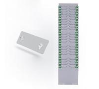 RENLXFI Double Row Time Card Holder 20 30 40 50 Cards, Gray Wall Mount Material Card Rack Holds Up to 3.46in Timesheets, No Drilling(H 75cm(29 1/2in))