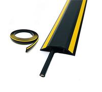 RENLXFI Floor Cable Cover, Floor Cord Protector 3 Channels for Office, Home, Workshop, Warehouse,Cord Concealer System, Self-Adhesive Wire Organizer (Size : 5m)