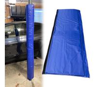 RENLXFI Red Green Blue Garage Pole Pads 2 3 4 Ft Tall for Preventing Vehicle Doors, Commercial Home Basement Pole Padding/Basketball Hoop Columns Crash Pad Cover(Blue H 4FT,Dia 152mm (6in))