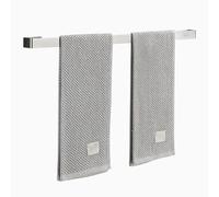 Bathroom Towel Bar Rails - 40cm 50cm 60cm Single Towel Holder Wall Mounted Towel Rack Stainless Steel Towel Hanger - Renmlion Brushed Silver Finish Towel Rod,Screws Mounting(Silver,40cm)