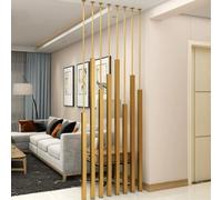 Renmlion Gold Room Divider Screen Post - Floor to Ceiling Wall Post Partitions Screens Room Dividers Privacy Separation Post for Bathroom/Living Room/Entrance，5/8pcs(5pcs,240cm/94in/7.9ft)