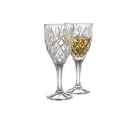 "Renmore" Goblet Set of 2 Galway Crystal Clear One Size