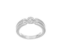 Rennie Mackintosh Sterling Silver Ring With Round Centre Stone