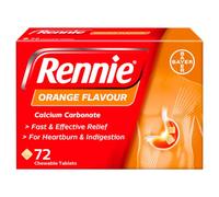 Rennie Orange Flavour 72 Chewable Tablets