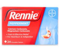 Rennie Peppermint 24 Chewable Tablets