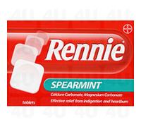 Rennie Spearmint Flavoured 72 Tablets