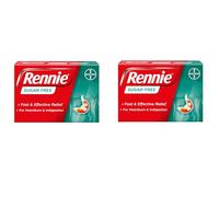Rennie Sugar Free - Fast & Effective Relief for Heartburn & Indigestion - 144 Chewable Tables (2 Pack of 72)