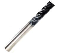 Rennie Tool - 10mm Solid Carbide 4 Flute Long Series End Mill TiAlN Coated