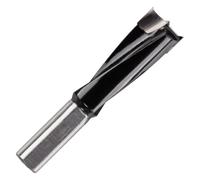 Rennie Tool - 14mm x 41mm Flute x 10mm Shank TCT Tipped Dowel Drill Bit R/H | Lip & Spur / Brad Point Right Hand Router Bit For Hand Held Or CNC Router For Drilling Blind Holes