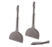 Rennie Tool 2 x SDS Chisels 165mm x 75mm Wide Angled Bent Tile Chisel | SDS Drill Bit Chisel Bit For Ceramics, Floor Tiles, Masonry & Concrete. For SDS & SDS Plus Drills