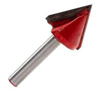 Rennie Tool 22mm x 60 Degree TCT Tipped V Groove Router Bit x 6mm Shank