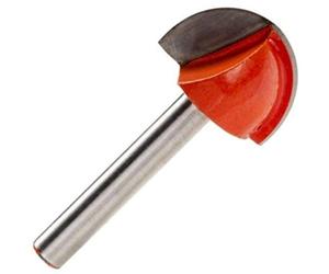 Rennie Tool - 25mm Cut x 1/4" Shank TCT Core Box Cove Router Cutter Bit