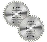 Rennie Tool 2pc 135mm x 12.7mm (10mm) Bore x 40T TCT Circular Saw Blades