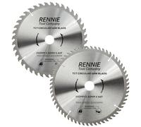 Rennie Tool 2pcs 250mm x 30mm Bore x 40T 60T TCT Circular Saw Blades