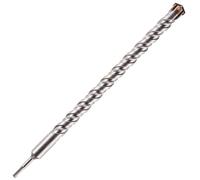 Rennie Tool 32mm x 500mm Long SDS High Performance Hammer Drill Bit | Cross Tipped Masonry Drill Bit For Brick, Concrete, Stone, Granite. Professional Tungsten Carbide Tipped 32mm SDS Drill Bit