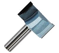 Rennie Tool 47.6mm Cut x 25mm Flute x 1/2" Shank Straight Router Cutter Bit | TCT Tipped 2 Flute. Compatible With Makita Festool Hikoki Dewalt Trend Router Etc. 2F Carbide Tipped 1.7/8" Router Bit