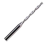 Rennie Tool 4mm x 52mm x 1/4" Shank Solid Carbide 2F Down Cut Router Bit | For Wood MDF Plywood. Compatible With Dewalt, Makita, Katsu, Trend Router Etc. 6.35mm Shank 2 Flute Spiral 4mm Router Cutter