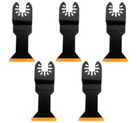 Rennie Tool 5pc 44mm Bi-Metal Titanium Coated Multi Tool Blades Wood Metal