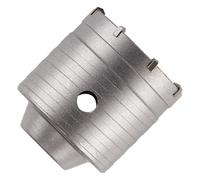 Rennie Tool - 65mm TCT Core Drill Bit for Concrete, Stone, Brick, Paving | Carbide Tipped Circular Hole Saw / Core Drill Hole Cutter. Cuts Concrete, Block, Cement, Stone, Wood, Plastic. M22 Thread