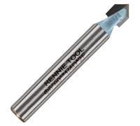 Rennie Tool 6mm x 90 Degree x 1/4" Shank TCT V Groove / Chamfer Router Bit | Tungsten Carbide Tipped Router Cutter Bit For V Grooving Chamfering Etc Compatible With Festool Hikoki Dewalt Trend Router