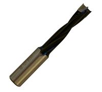 Rennie Tool - 7mm x 41mm Flute x 10mm Shank TCT Tipped Dowel Drill Bit R/H | Lip & Spur / Brad Point Right Hand Router Bit For Hand Held Or CNC Router For Drilling Blind Holes