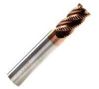 Rennie Tool - 8mm Solid Carbide 4 Flute Roughing End Mill TiAlN Coated