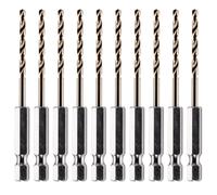 Rennie Tool Box of 10 x 2.4mm Hex Shank HSS Cobalt Jobber Drill Bits Set