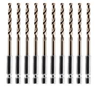 Rennie Tool Box of 10 x 3.5mm Hex Shank HSS Cobalt Jobber Drill Bits Set