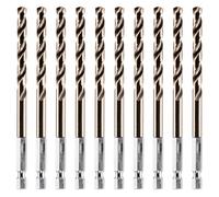 Rennie Tool Box of 10 x 6.8mm Hex Shank HSS Cobalt Jobber Drill Bits Set
