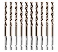 Rennie Tool Box of 10 x 6mm Hex Shank HSS Cobalt Jobber Drill Bits Set