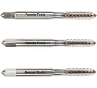 Rennie Tool Company 14Ba Tap Set. 3 Piece Hss Hand Tap Set. Includes 3 Pieces - 1St, 2Nd & 3Rd Cut (Taper Tap, Middle Tap, Bottom Tap (Plug Tap))