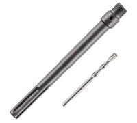 Rennie Tool Company 250mm SDS Max Adapter and Tungsten Carbide Drill Bit - 8mm Pilot Drill for TCT Core Drill, Carbide Tipped Drill Bit For Concrete, Masonry, Brick and Aerated Block