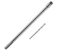 Rennie Tool Company 400mm SDS Max Adapter and Tungsten Carbide Drill Bit - 8mm Pilot Drill for TCT Core Drill, Carbide Tipped Drill Bit For Concrete, Masonry, Brick and Aerated Block