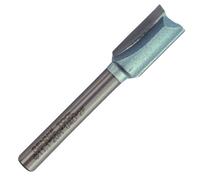 Rennie Tool Company Rennie Tools - 11.1mm (7/16") Cutting Diameter X 20mm Flute X 1/4" Shank Tct Tipped 2 Flute Straight Router Cutter Bit.
